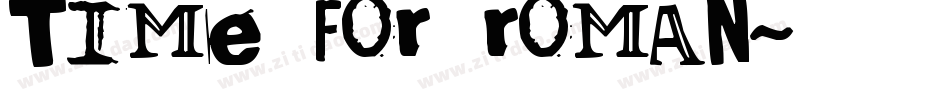 time for Roman字体转换